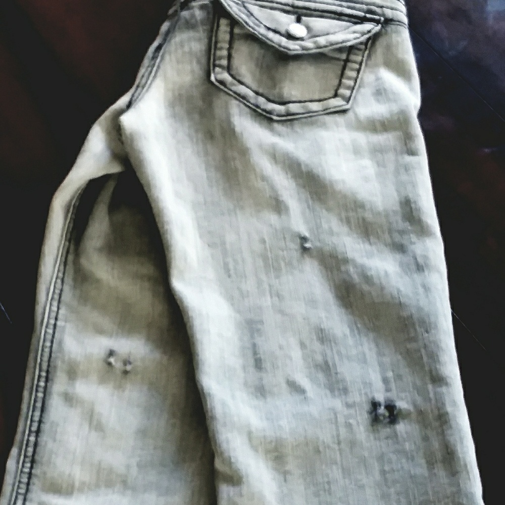 45 mm handgun bullet shot jeans.Younique size